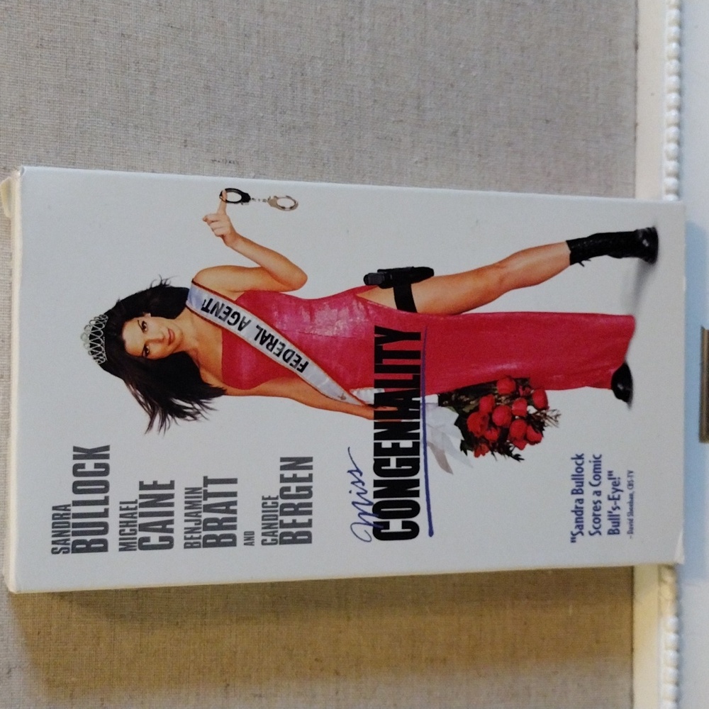 Miss Congeniality VHS movie.